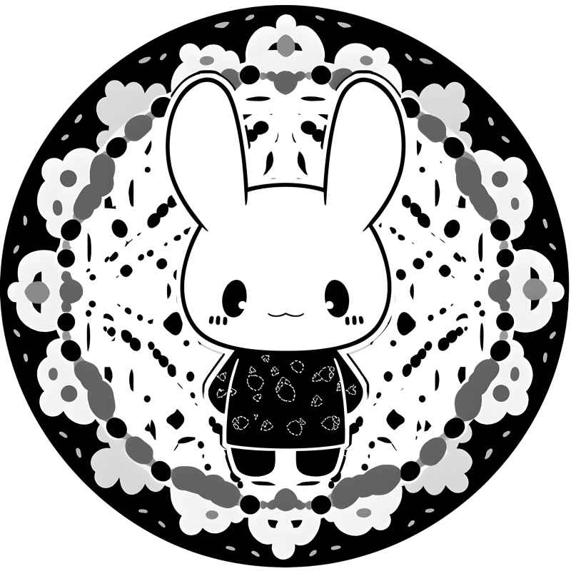 兔子贴纸素材 48
