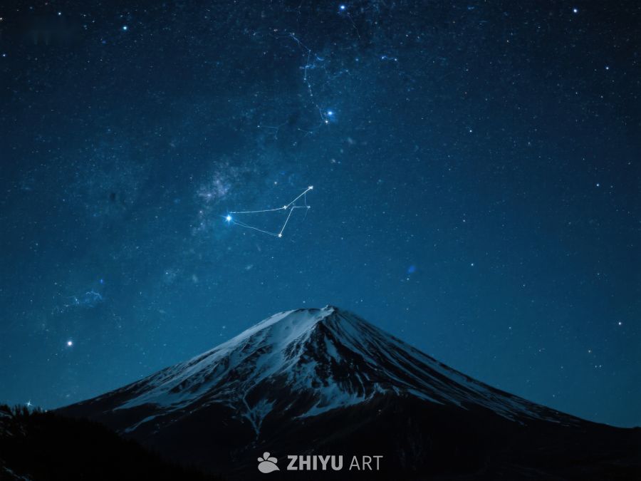 星空下的雪山剪影 207