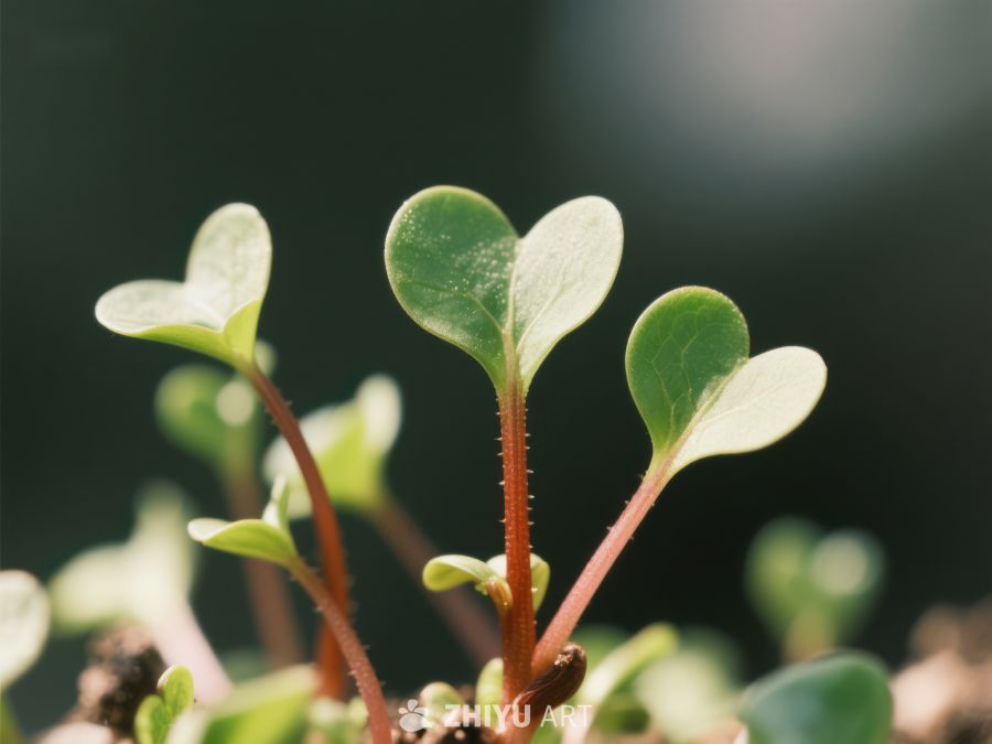 嫩绿幼苗，生机勃勃 200