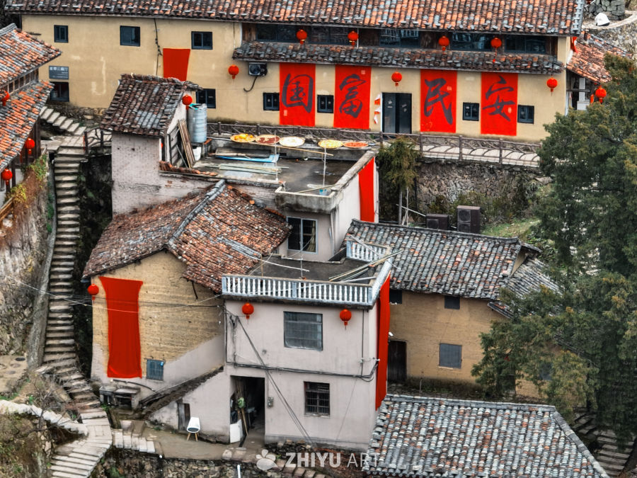 航拍浙江丽水松阳陈家铺村 35