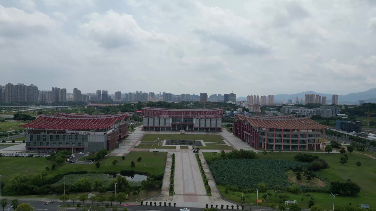  航拍福建漳州三馆