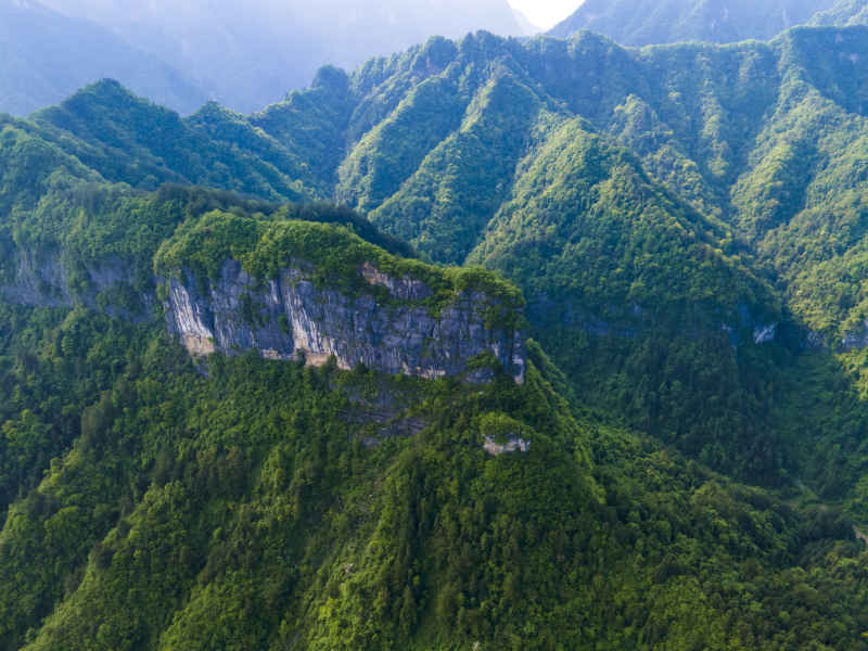 湖南张家界天门山5A景区航拍摄影图 