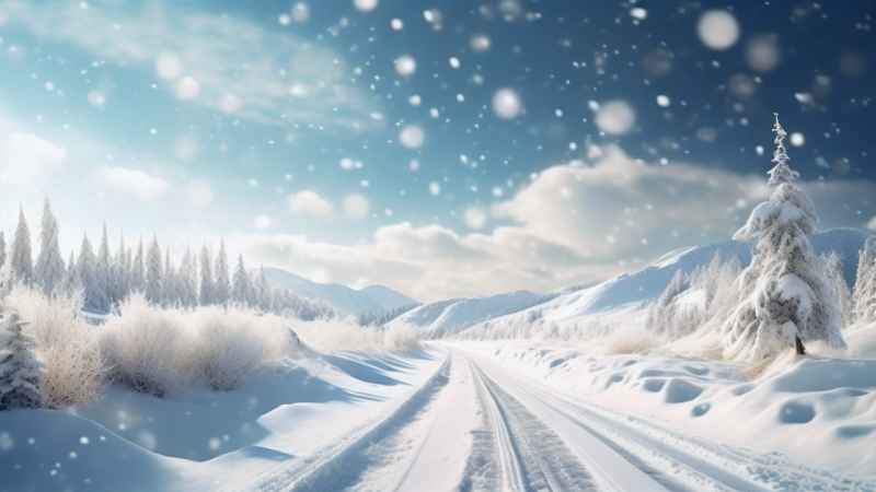 美丽冬季雪景 22