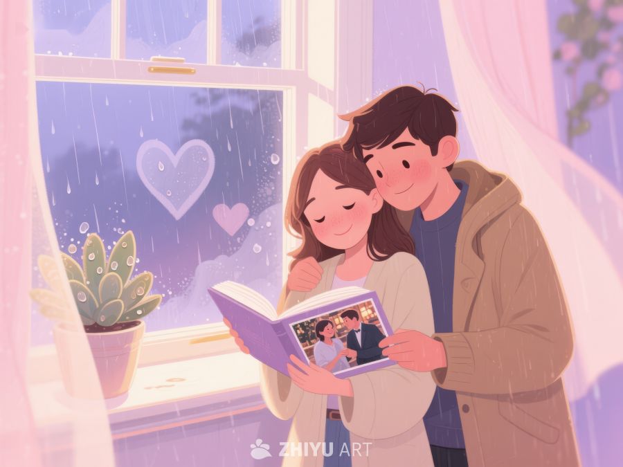 雨夜窗前共读温馨时光 1122