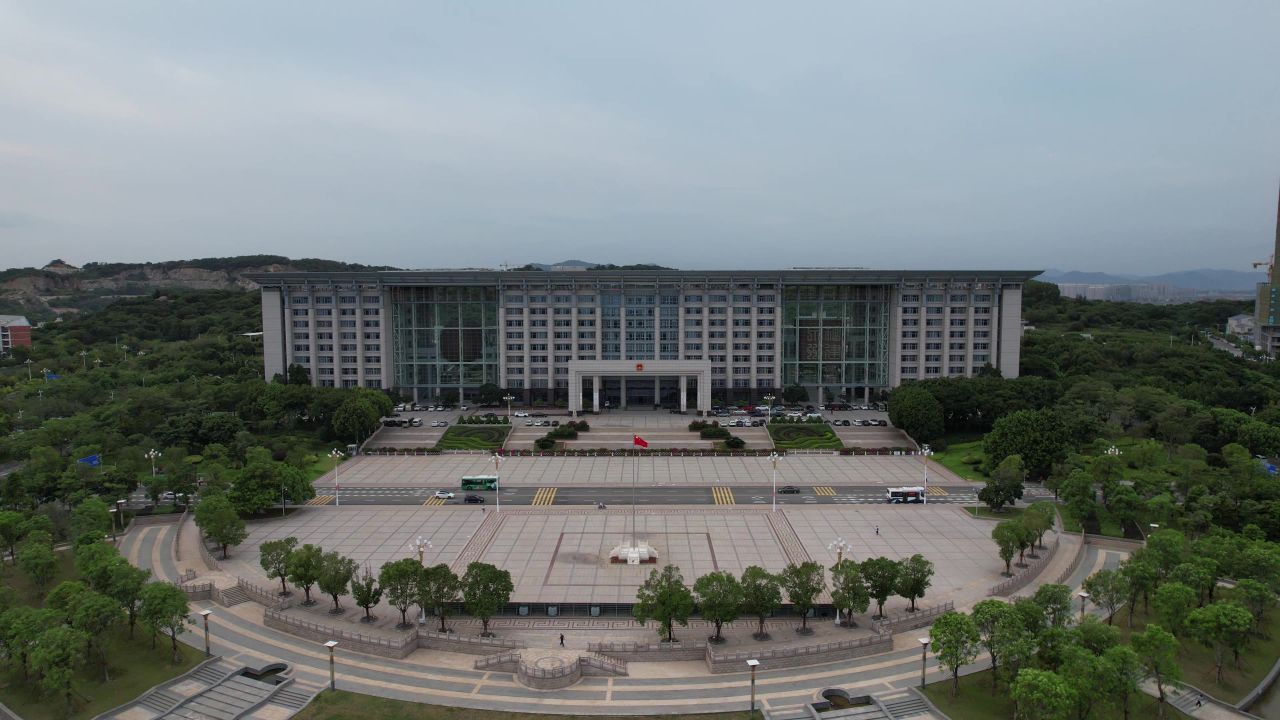 福建泉州市政府航拍