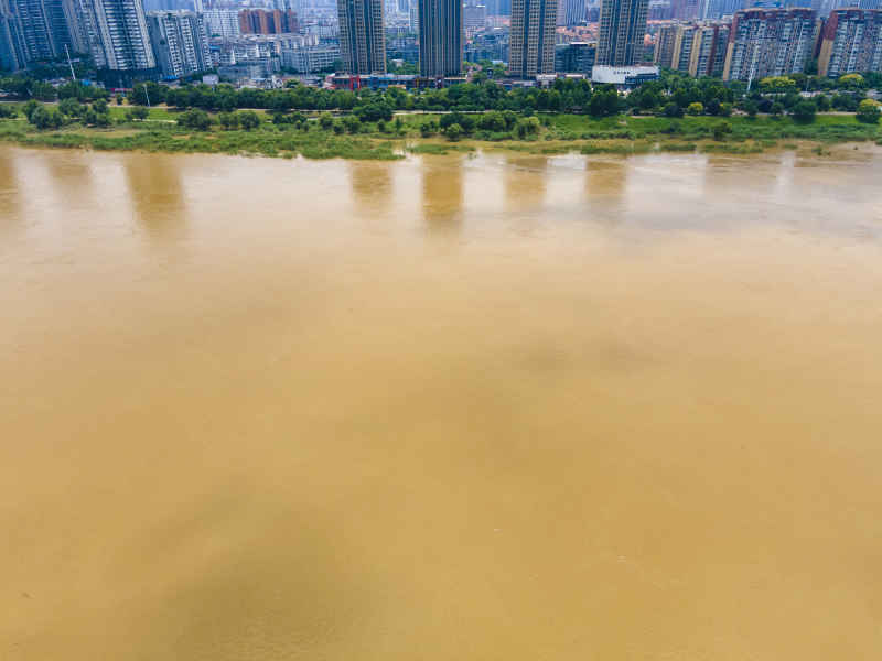 湖南株洲城市风光航拍