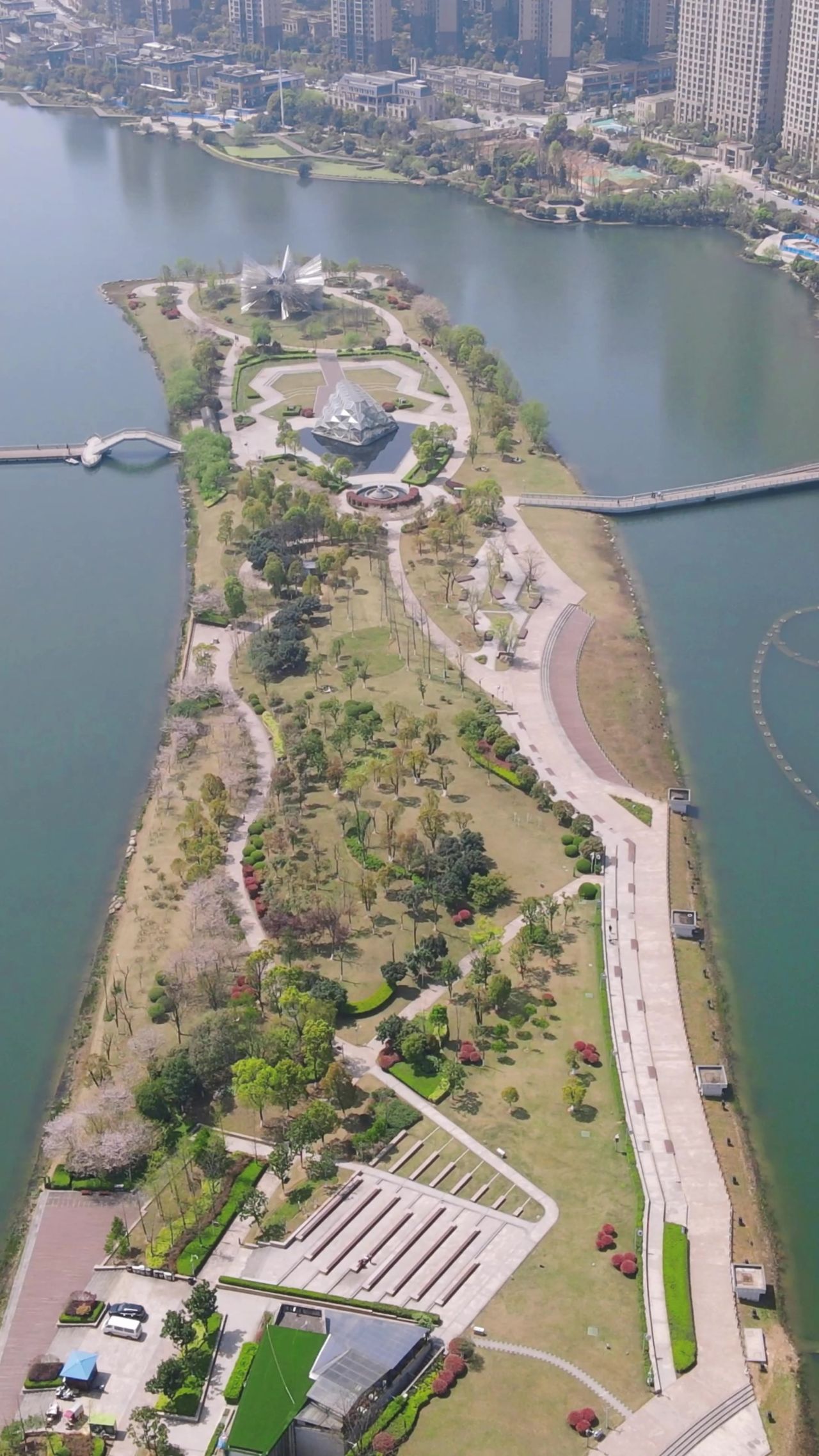 湖南 长沙 城市 风光 建筑 竖屏 航拍