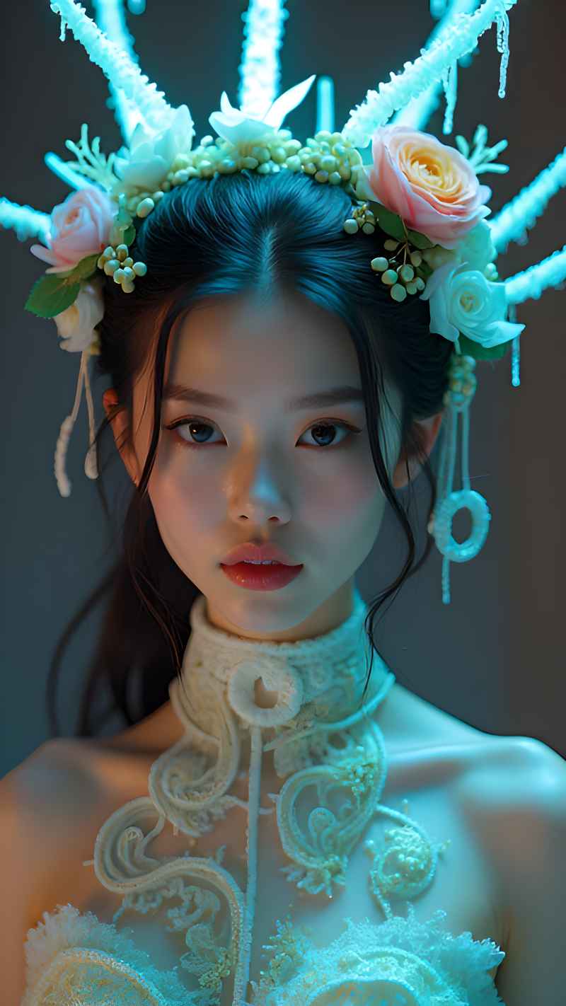 森林系列五颜六色古风艺术美女 83