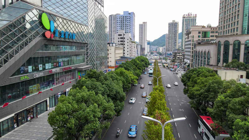贵阳城市交通航拍