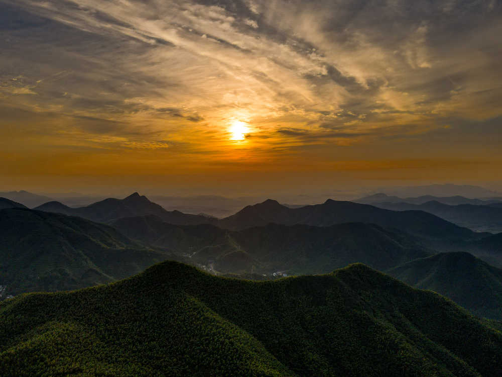 莫干山日出