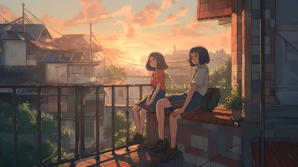 毕业学生插画坐着