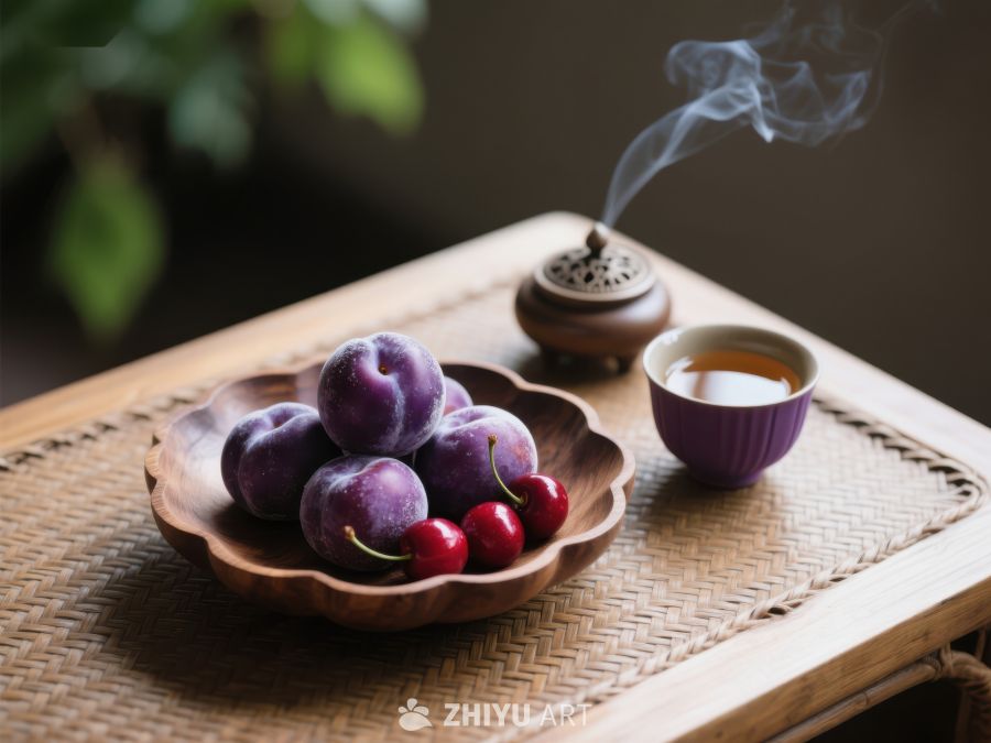 紫李与茶香：静谧的品茗时光 814