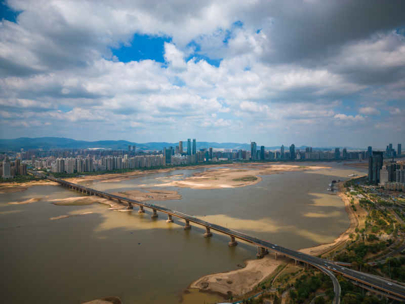 航拍 江西 南昌 城市 风光