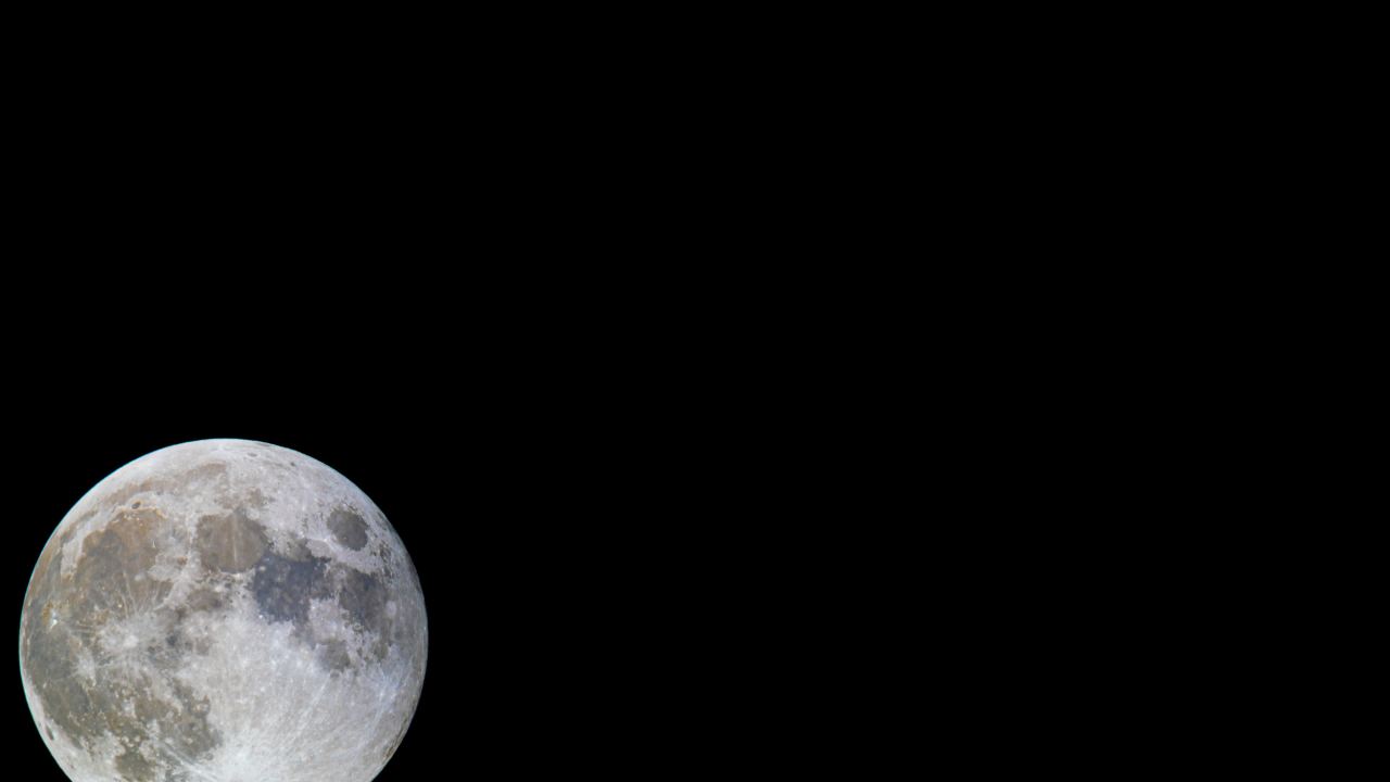 深夜玩天空月亮月球皎洁明月中秋满月 3