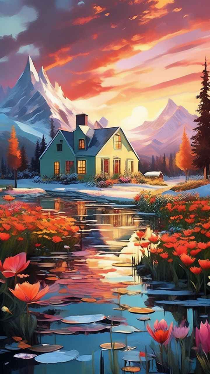 充满活力的绿洲在它的后院各种花 113