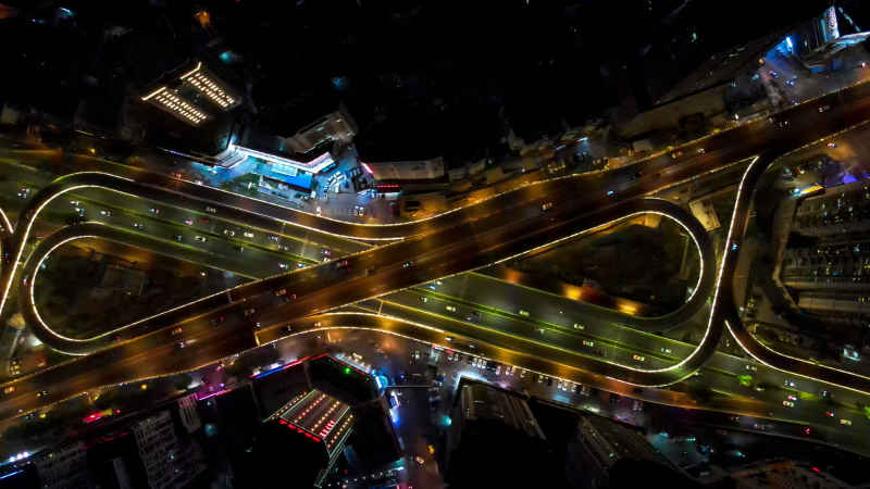 贵州贵阳城市风光航拍图 