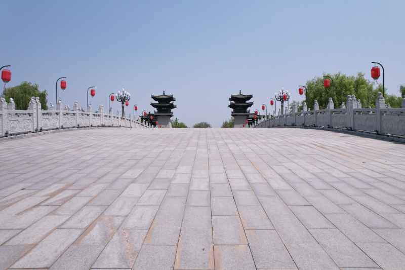 航拍洛阳-洛阳市隋唐城遗址植物园
