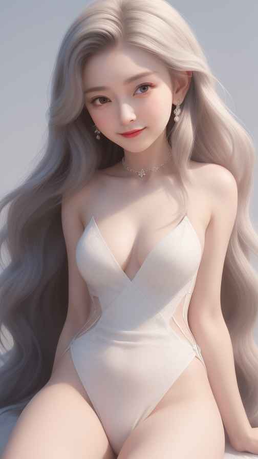 酷酷的白色衣服人像