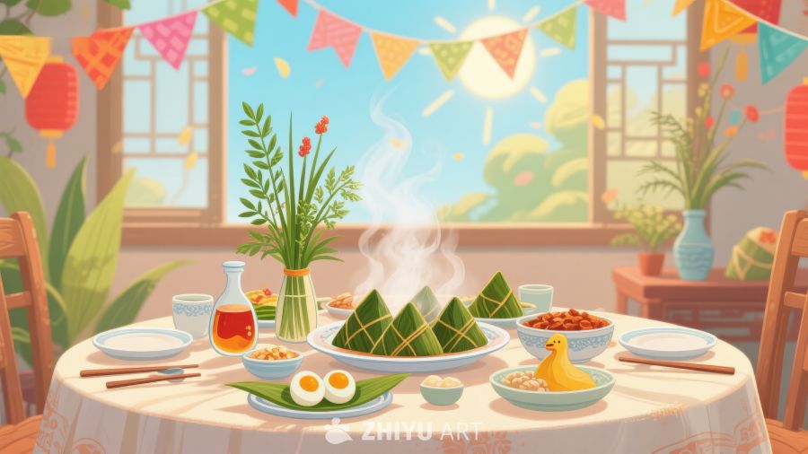 端午佳节餐桌布置 26