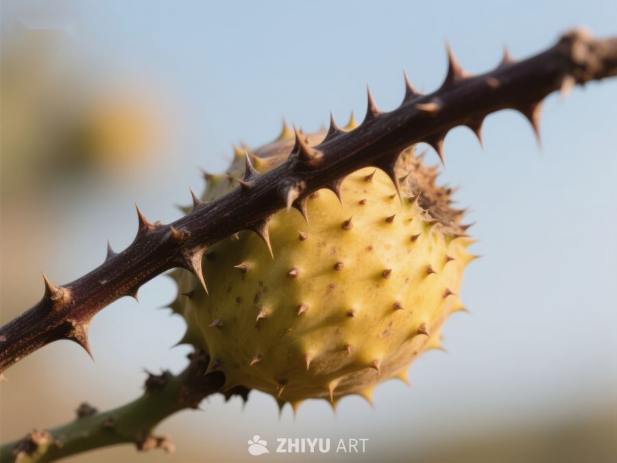 带刺果实挂在枝头 101