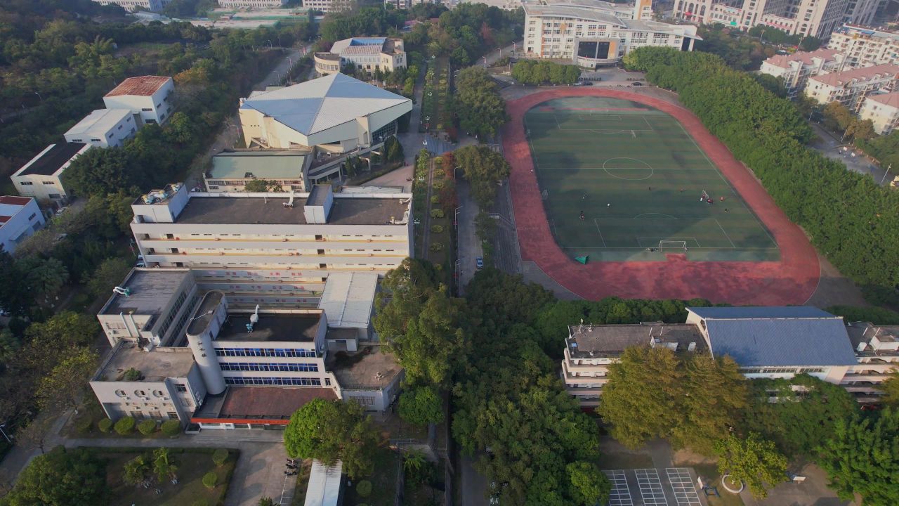 航拍福建莆田学院景观