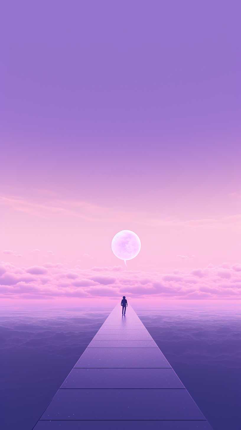 紫色唯美背景图