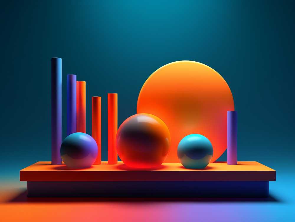 几何3D立体背景图形