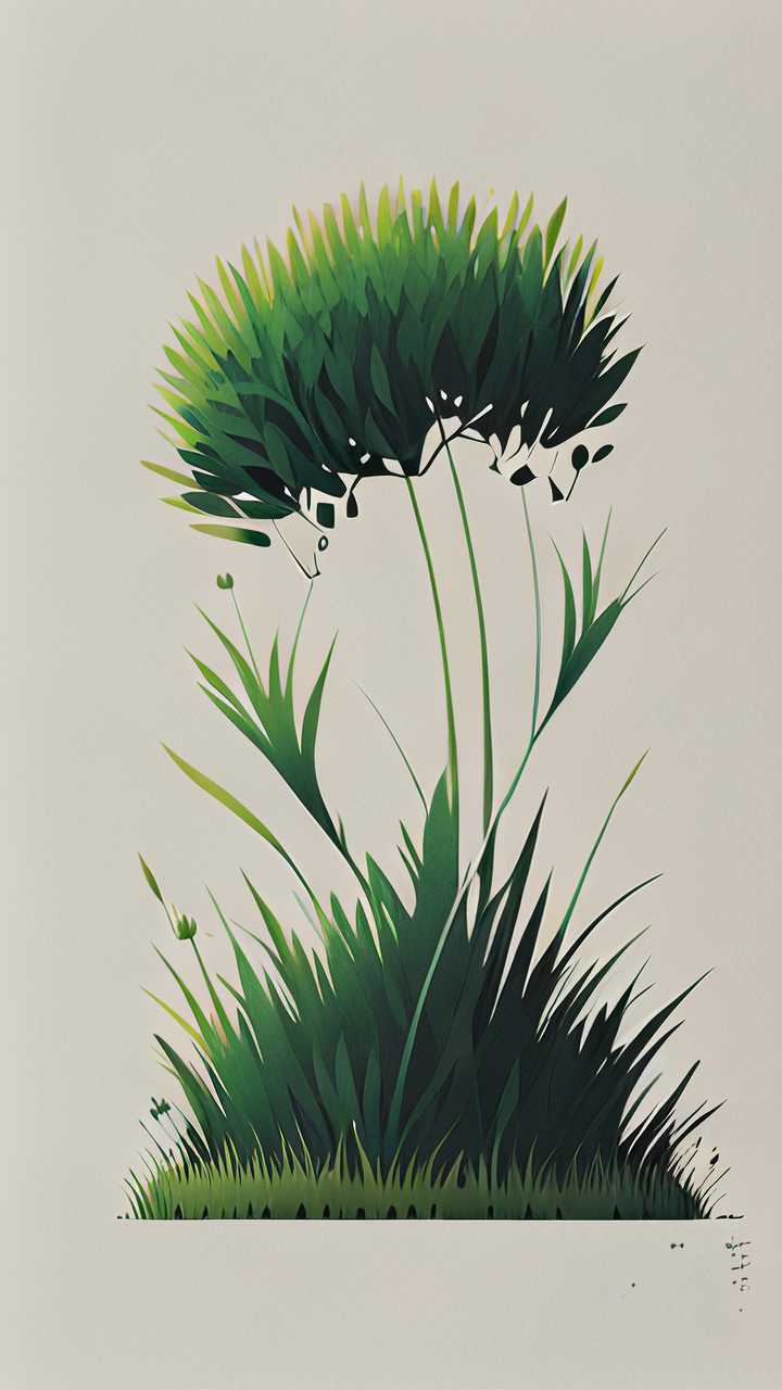 小小的绿色草