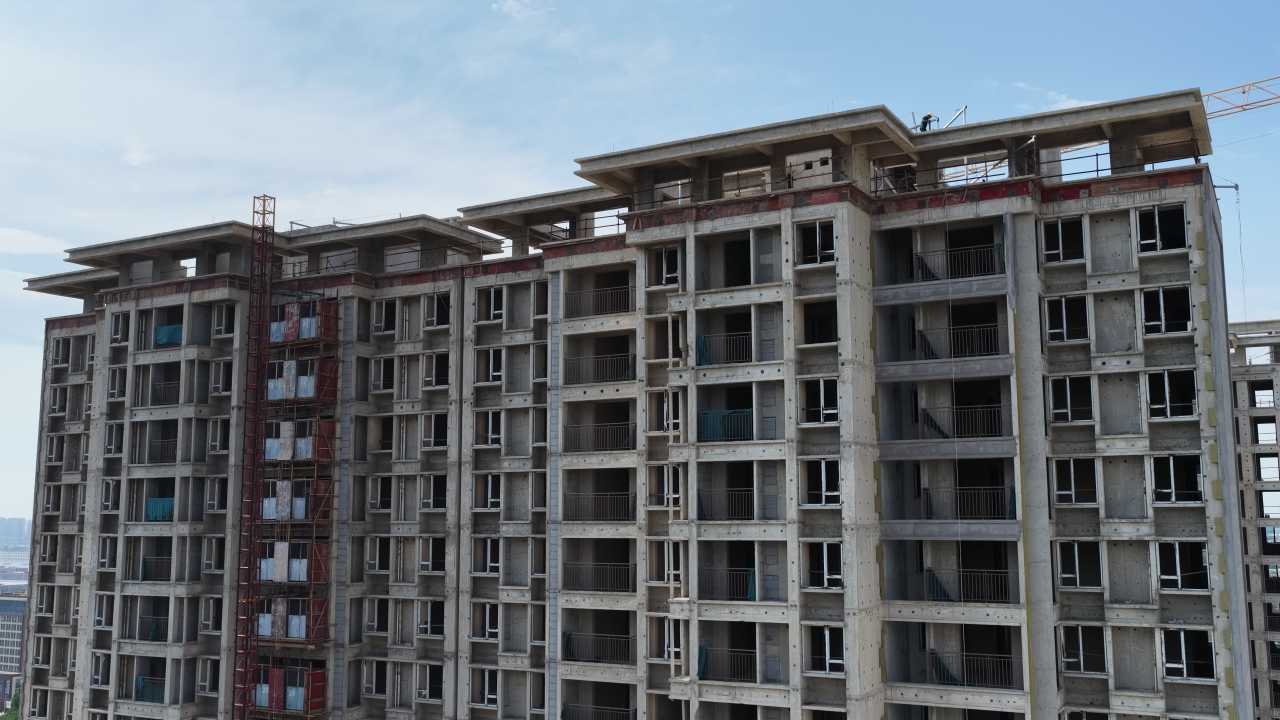 城市扩建中的建筑工地