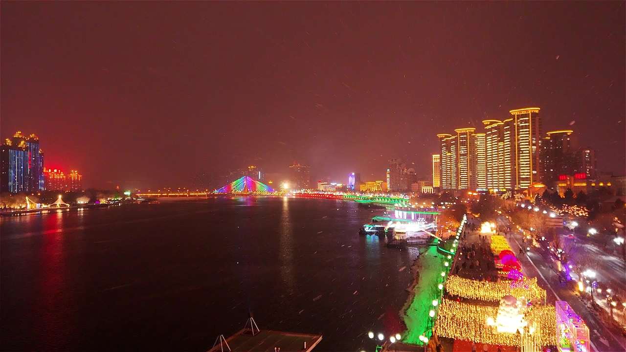 松花江夜景