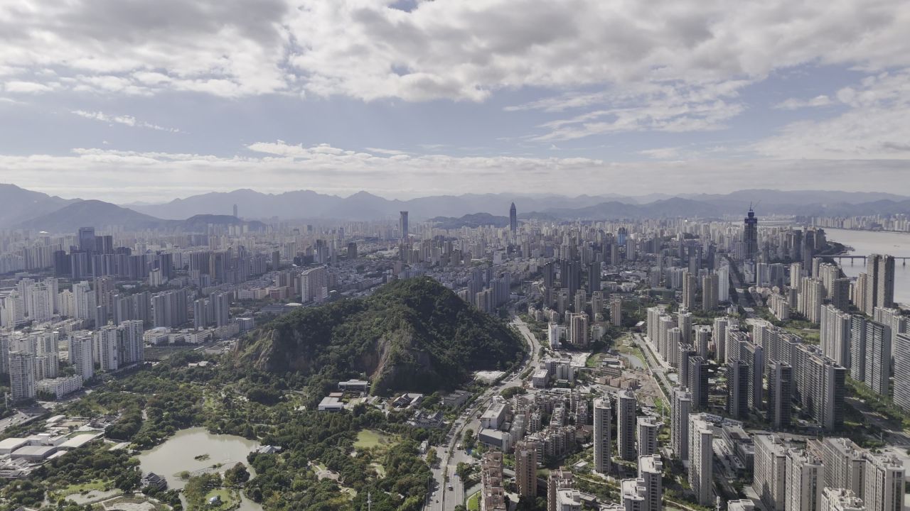 温州晴天城市航拍 13