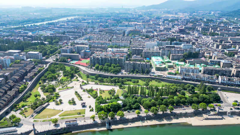 湖北襄阳城市风光旅游景区航拍摄影图 
