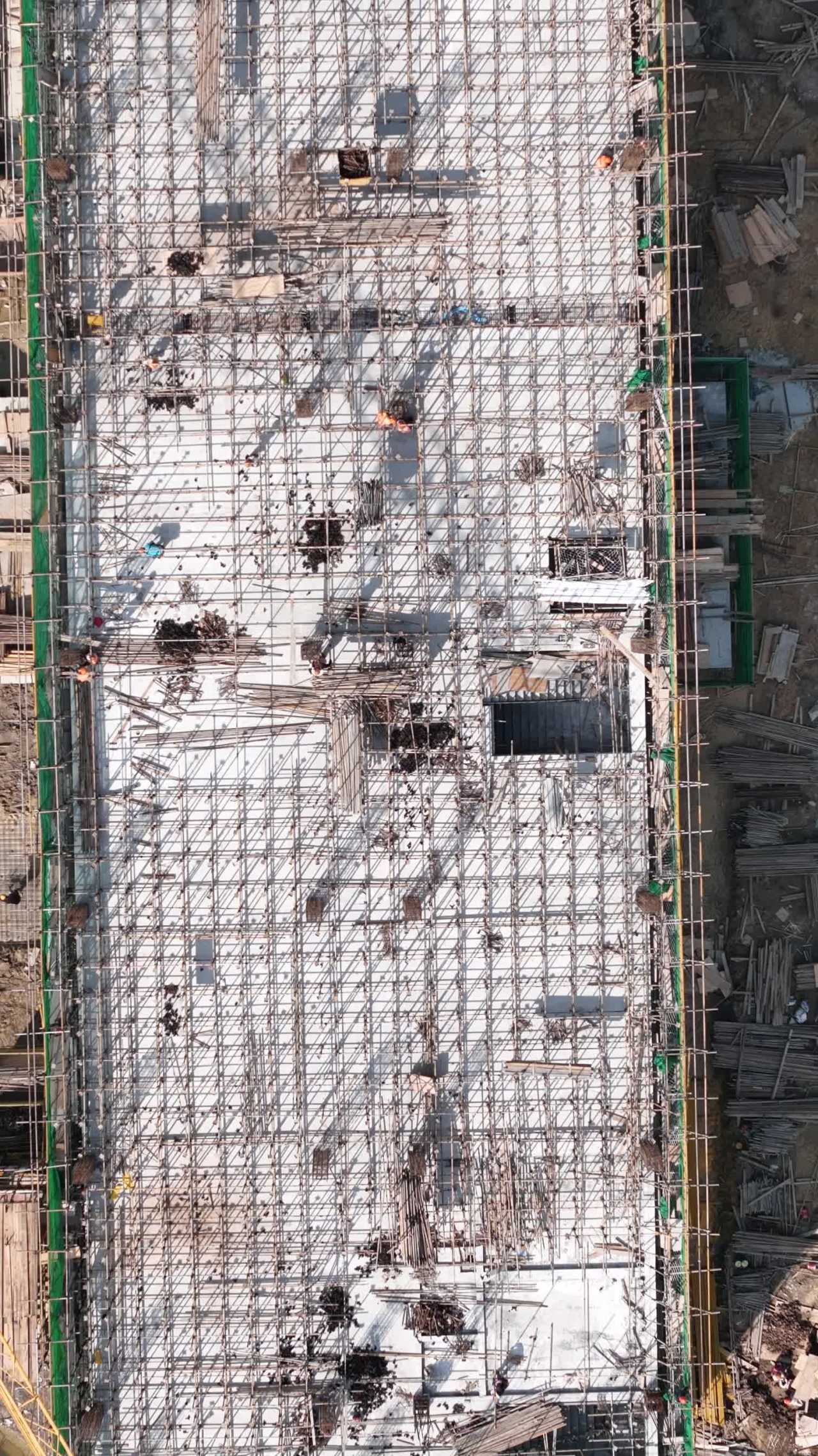繁忙的建筑工地
