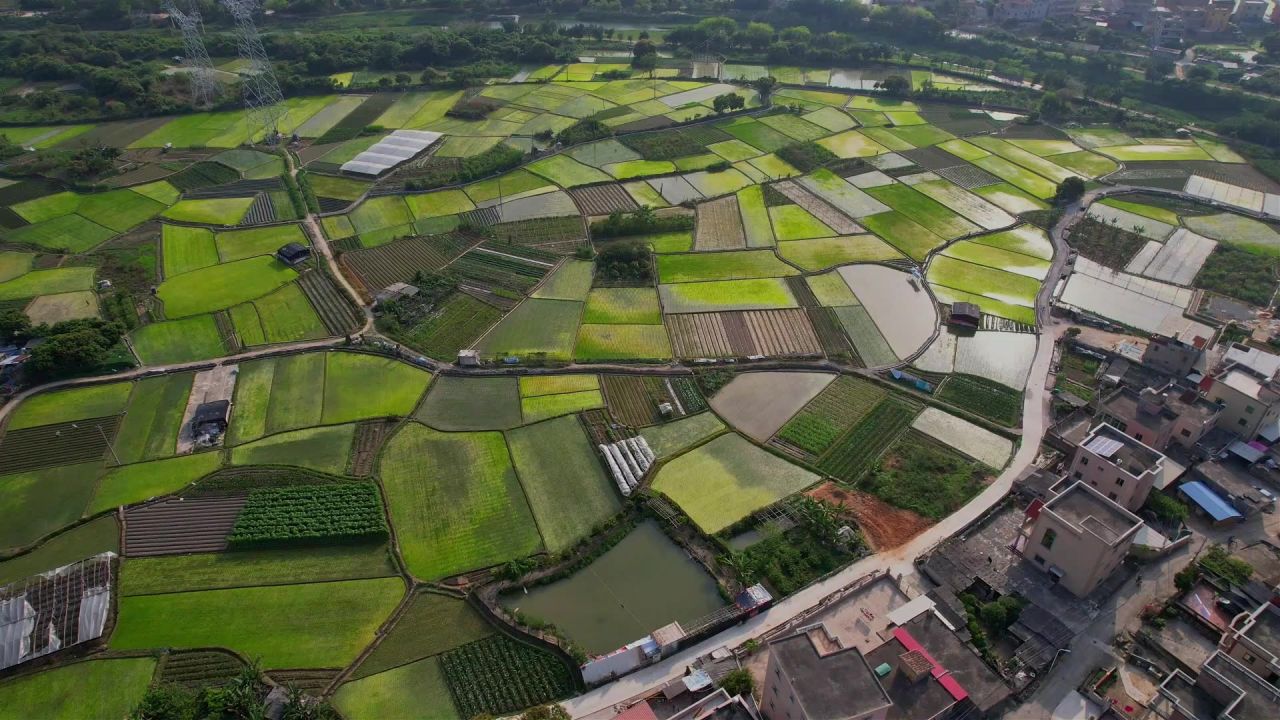 航拍福建厦门新农村景观 5