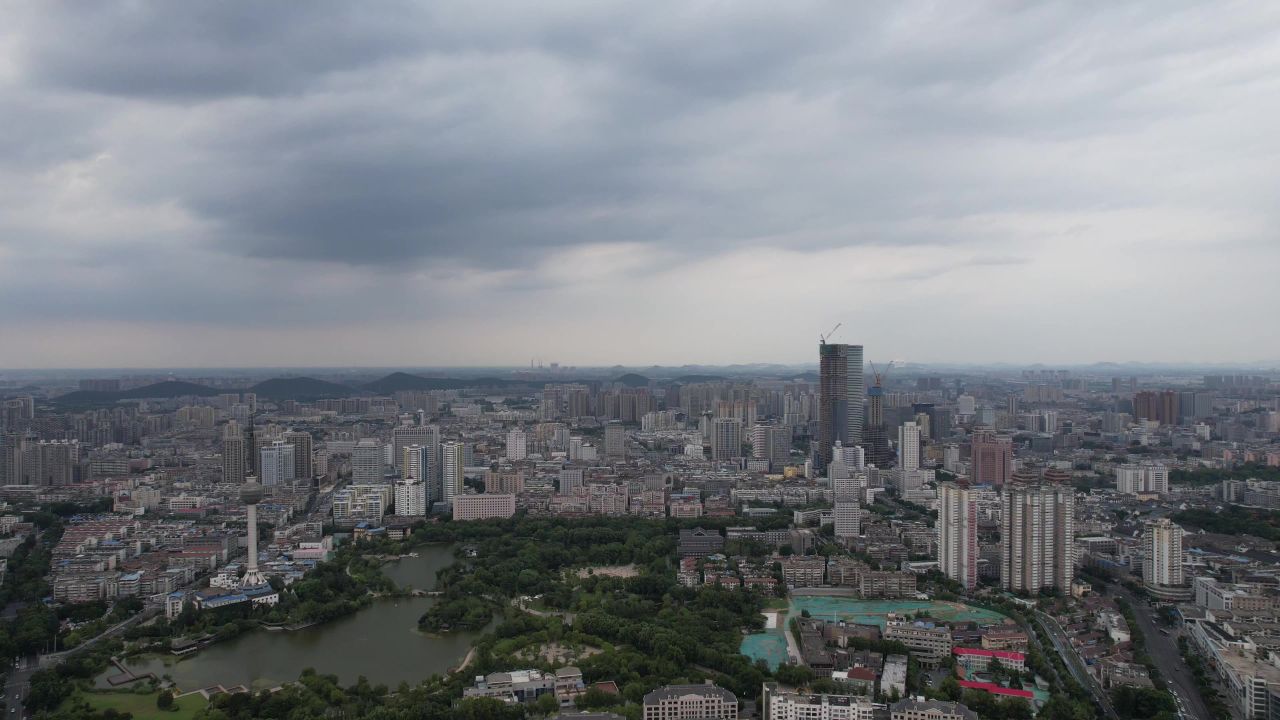 江苏徐州城市风光地标建筑航拍 