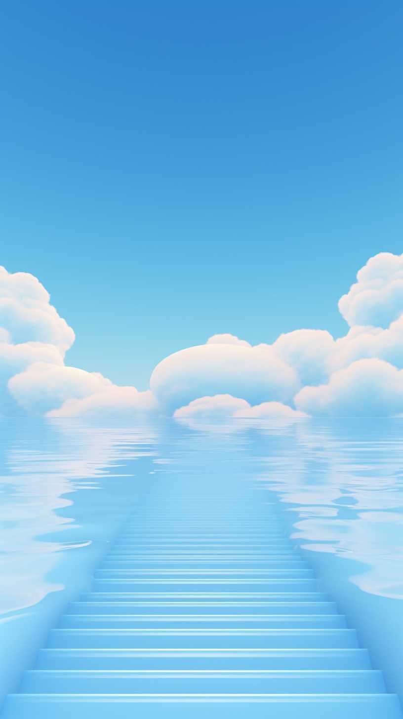 浅蓝色唯美背景