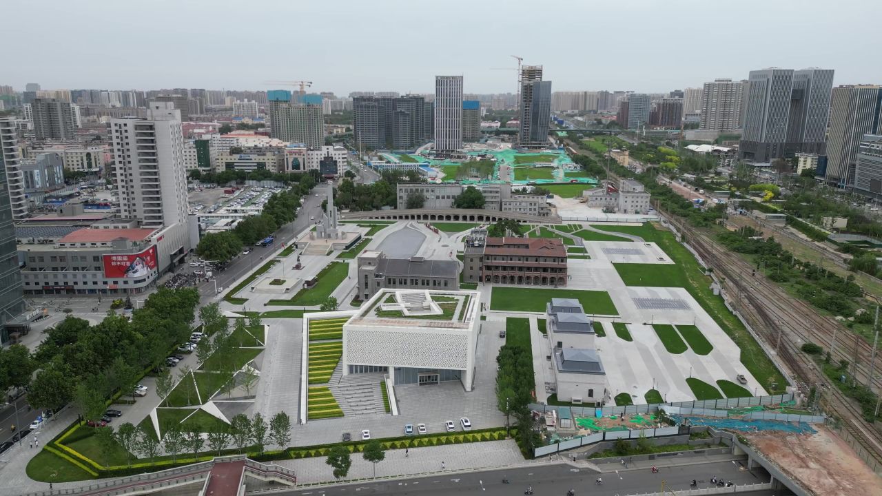  航拍石家庄正太广场