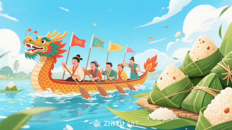 龙舟竞渡与粽子 307