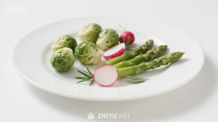 盘中新鲜蔬菜组合