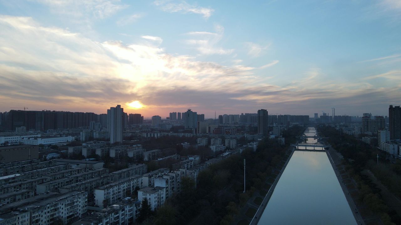平顶山湛河晚霞