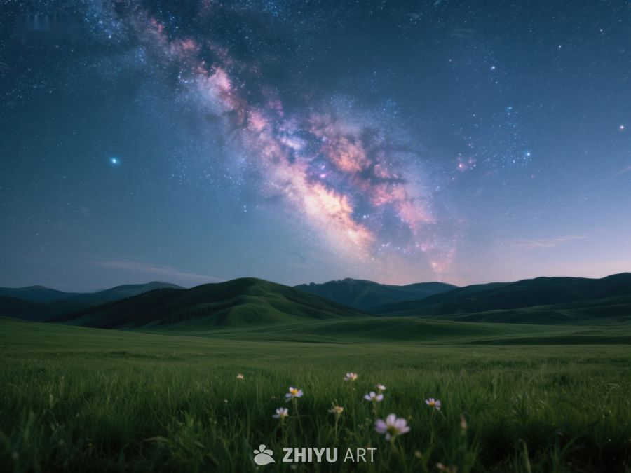 星空下的绿野 190