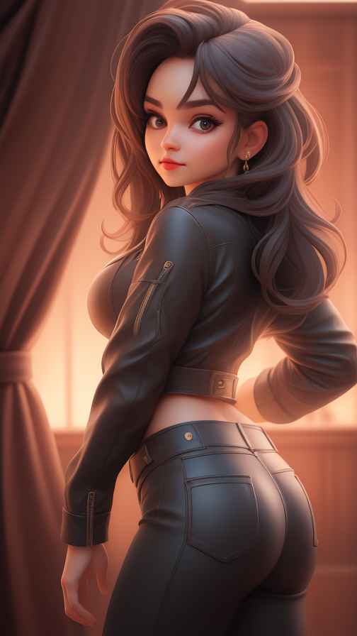 高级感女孩皮衣系列