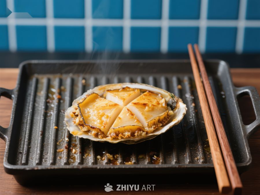 烤制中的扇贝，散发诱人香气