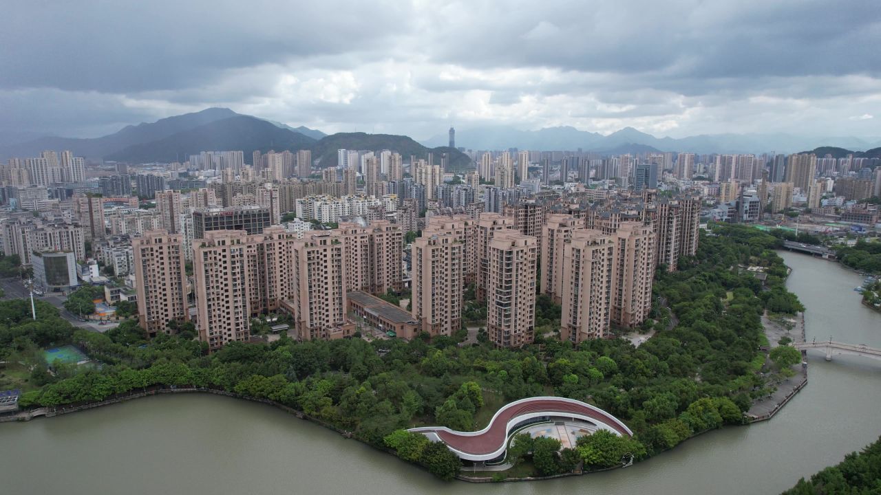 浙江温州城市风光地标建筑航拍 