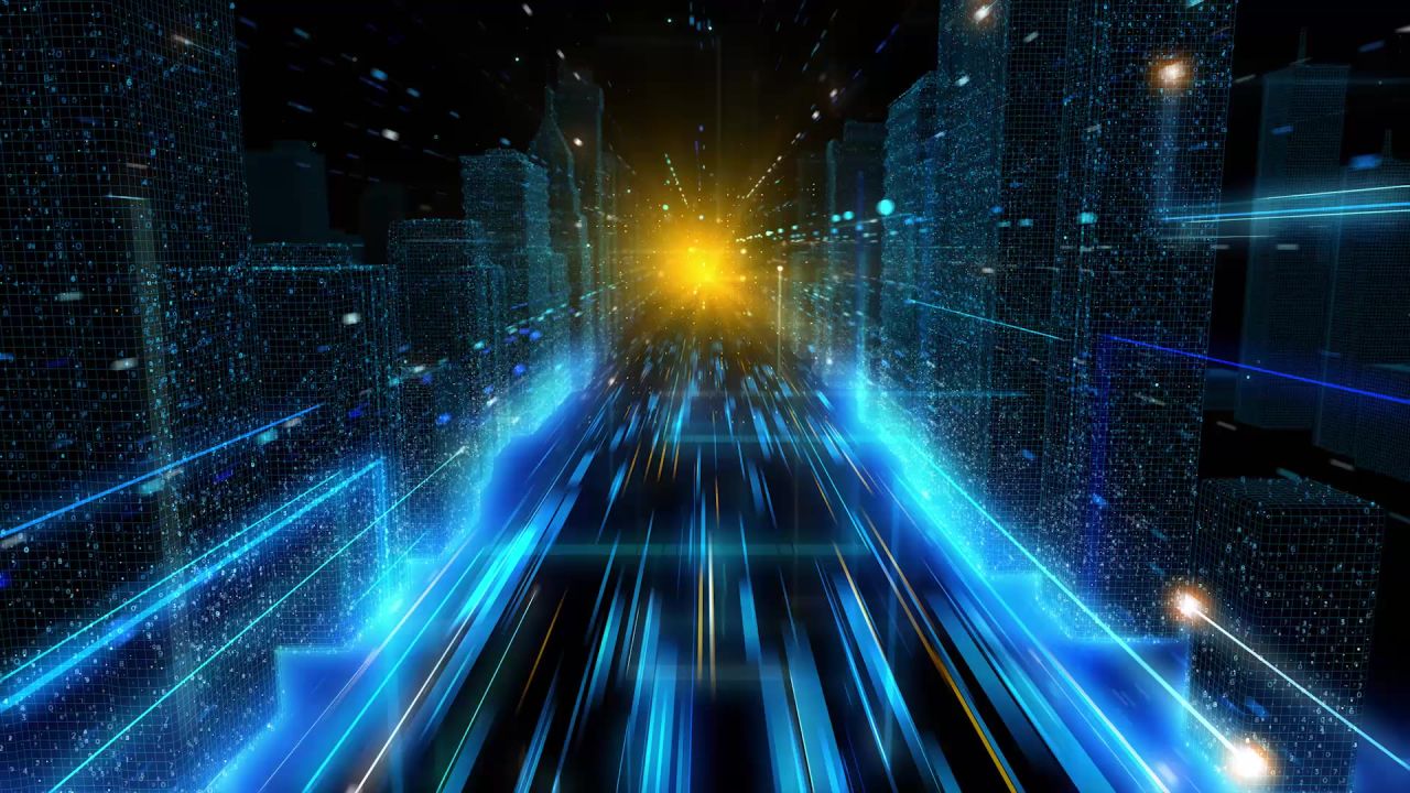 数字科技流动代码字母抽象互联网络金融视频素材 82
