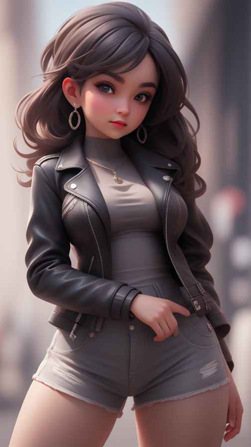 穿牛仔的女孩
