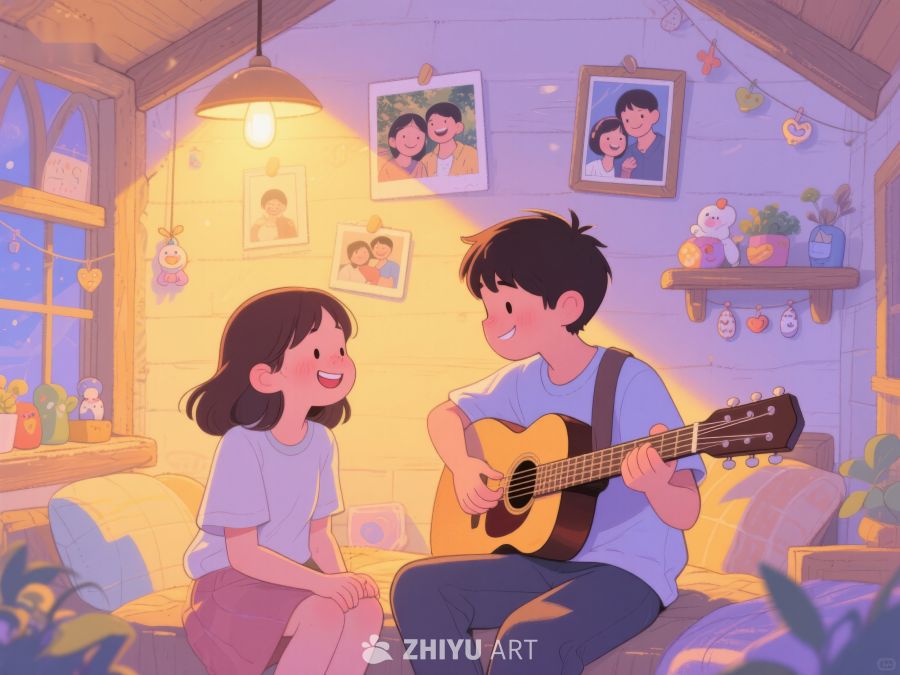 温馨室内吉他弹唱 753