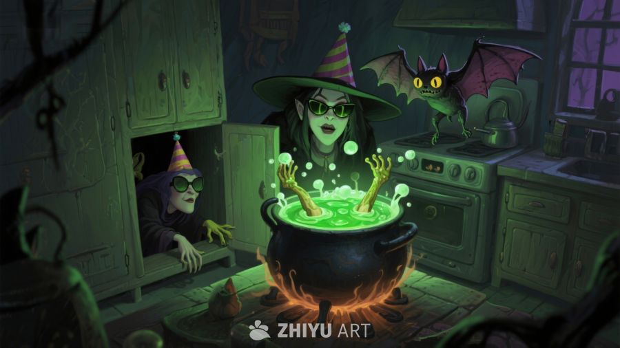 女巫厨房里的魔法实验