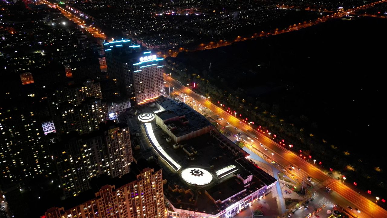 城市万达广场夜景