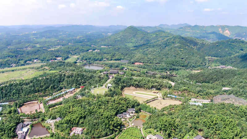 湖南湘潭城市风光航拍摄影图